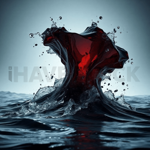 Obsidian Glass Wave Collapse Background