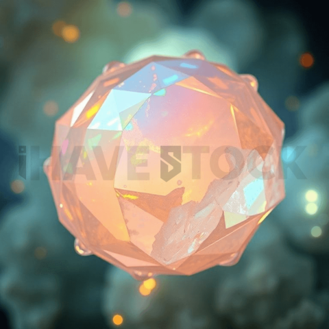 Opal Gemstone Crystal Bloom Background