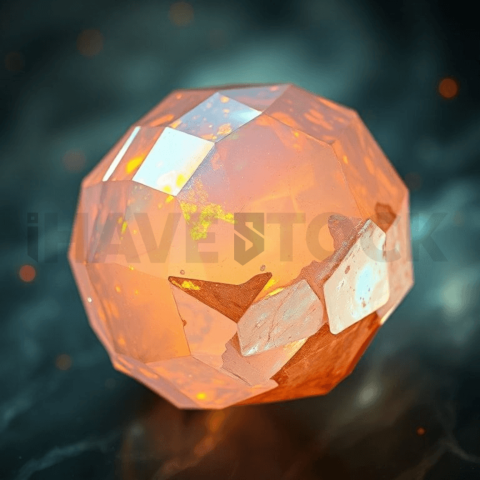 Opal Gemstone Heat Warp Background