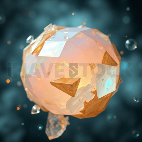 Opal Gemstone Pressure Fracture Background