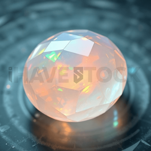 Opal Gemstone Ripple Displacement Background