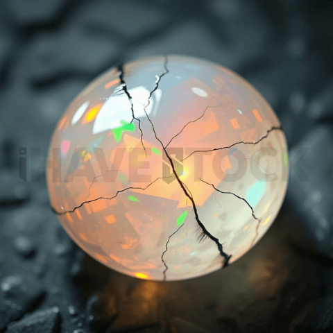 Opal Gemstone Micro Crack Web Background