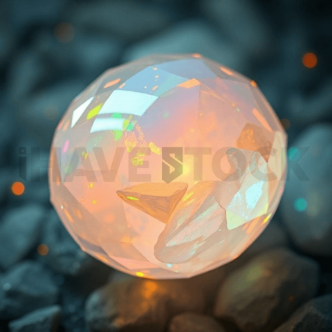 Opal Gemstone Stress Ripple Background