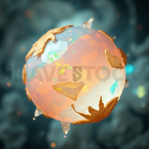 Opal Gemstone Tension Tear Background