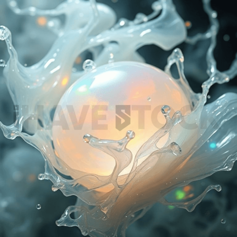 Opal Gemstone Turbulent Flow Background