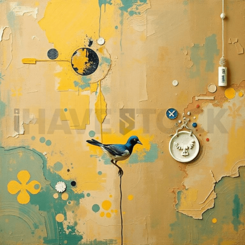 Painterly Oil Bright Background