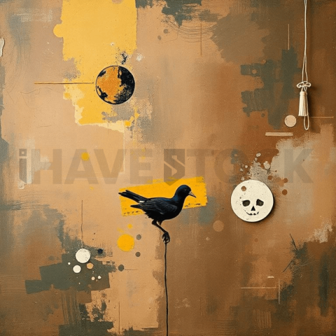 Painterly Oil High Contrast Background