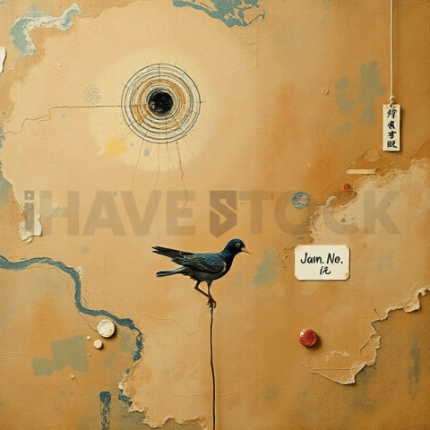 Painterly Oil Organic Background