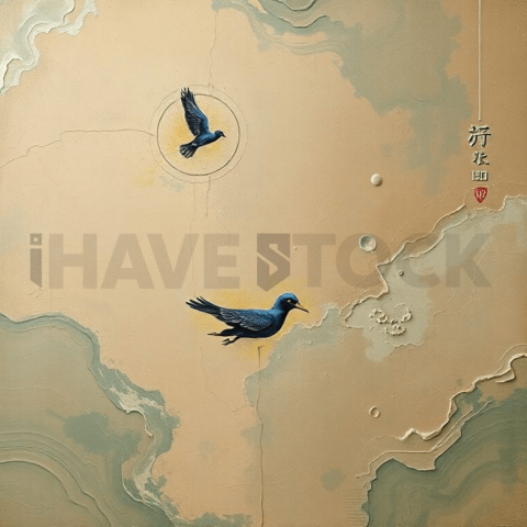 Painterly Oil Satin Background