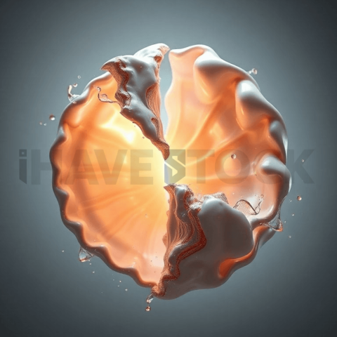 Pearlescent Shell Diagonal Split Background