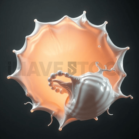 Pearlescent Shell Directional Stretch Background