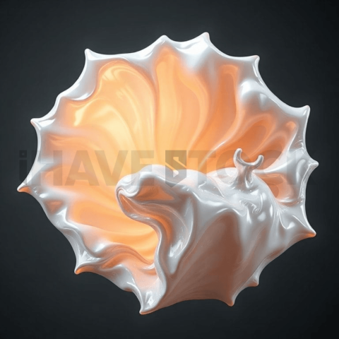 Pearlescent Shell High Density Warp Background