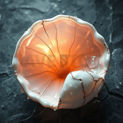 Pearlescent Shell Micro Crack Web Background