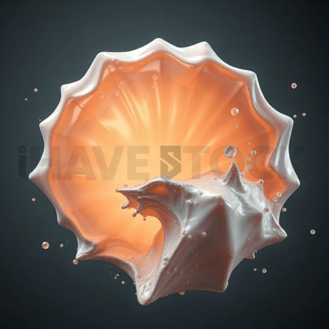 Pearlescent Shell Shear Tension Background