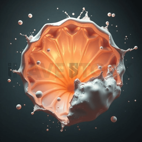 Pearlescent Shell Tension Tear Background