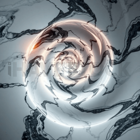 Polished Marble Spiral Displacement Background