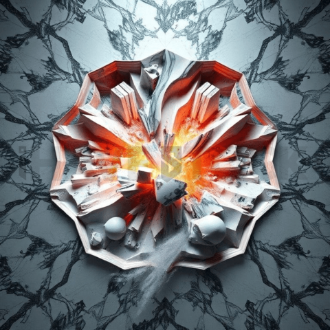 Polished Marble Vacuum Collapse Background