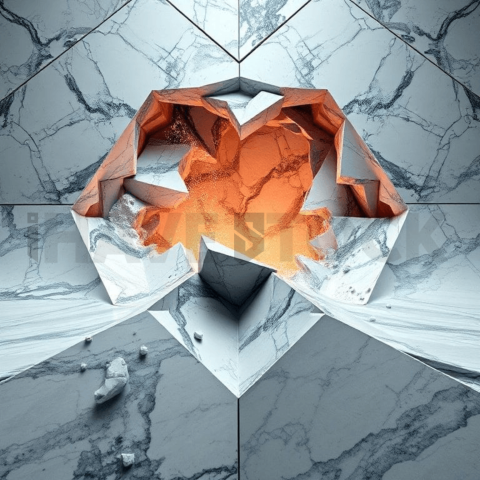 Polished Marble Wave Collapse Background