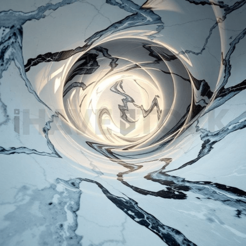 Polished Marble Wave Vortex Background
