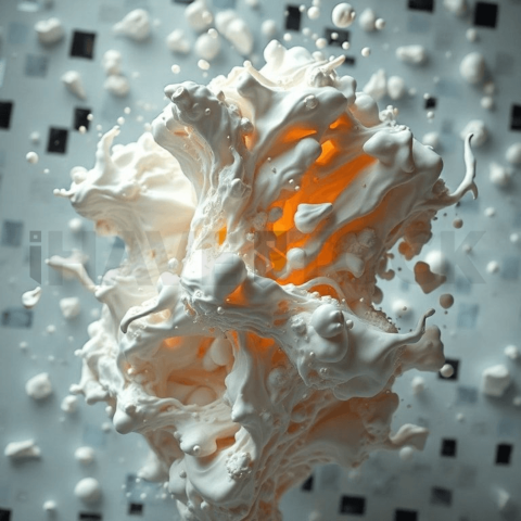 Porcelain Chaotic Mosaic Background