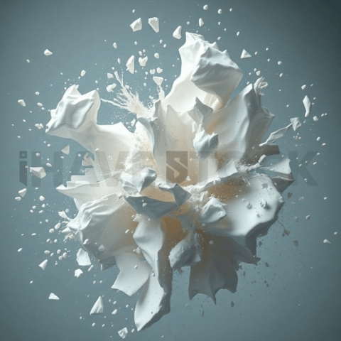 Porcelain Compression Shatter Background