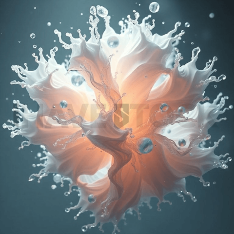 Porcelain Crystal Bloom Background