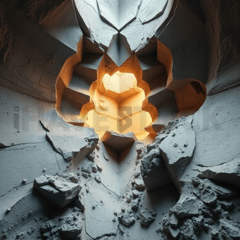 Raw Cement Abyssal Fold Background