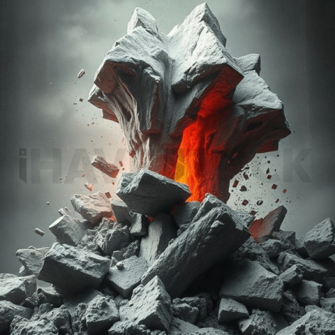 Raw Cement Deformation Cascade Background