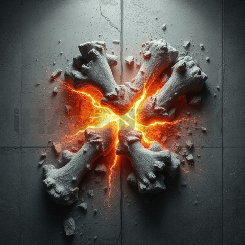 Raw Cement Fracture Bloom Background