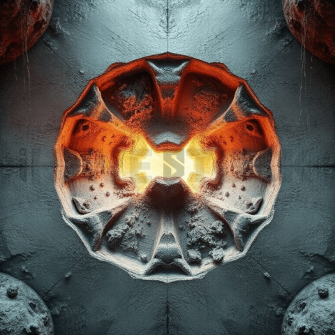 Raw Cement Lens Distortion Background