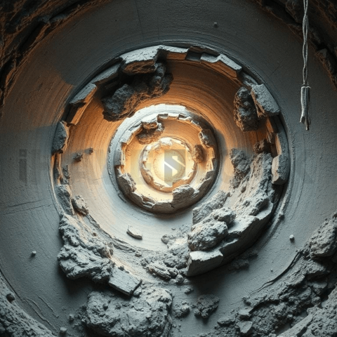 Raw Cement Spiral Displacement Background