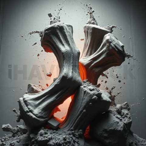 Raw Cement Shear Tension Background