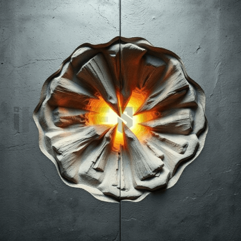 Raw Cement Stress Ripple Background