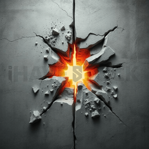 Raw Cement Tension Tear Background