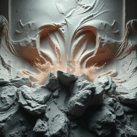 Raw Cement Turbulent Flow Background