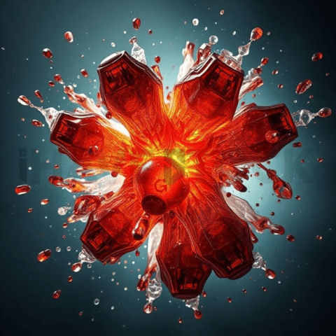 Resin Epoxy Compression Shatter Background