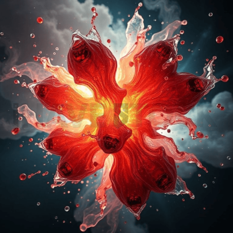 Resin Epoxy Fracture Bloom Background