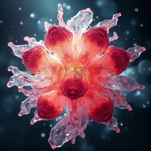 Resin Epoxy Crystal Bloom Background