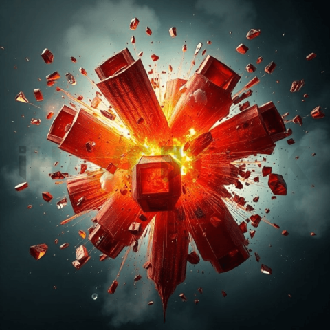 Resin Epoxy Fragment Explosion Background