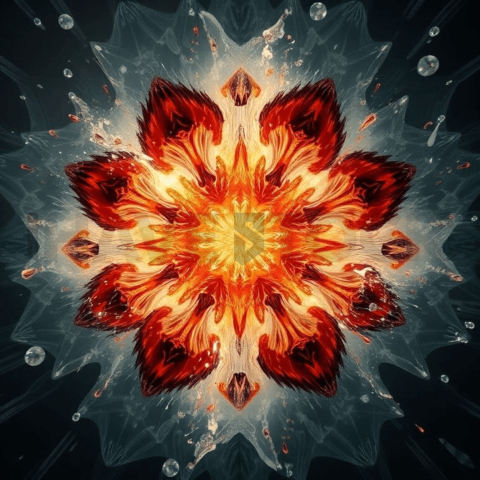 Resin Epoxy Radial Implosion Background