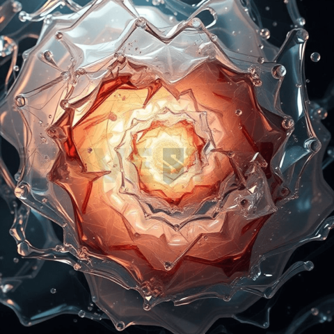 Resin Epoxy Spiral Displacement Background