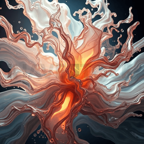 Resin Epoxy Turbulent Flow Background