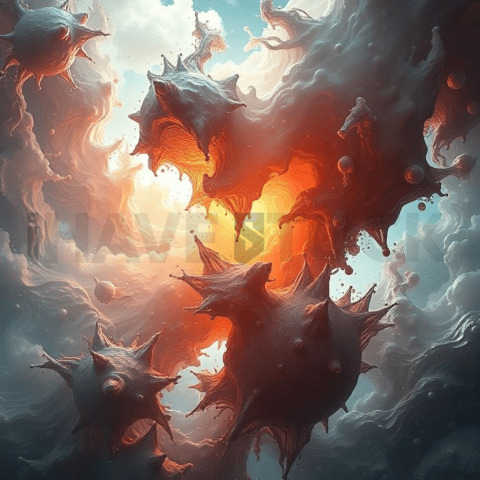 Resin Epoxy Vortex Collapse Background