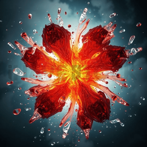 Resin Epoxy Pressure Fracture Background