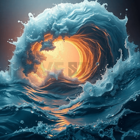 Resin Epoxy Wave Vortex Background