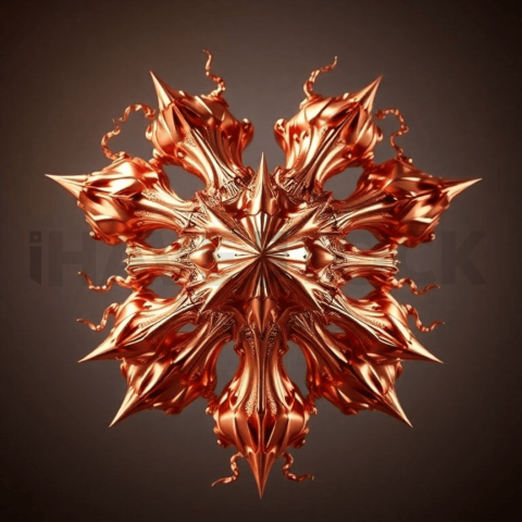 Rose Gold Metal Directional Stretch Background