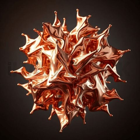 Rose Gold Metal High Density Warp Background