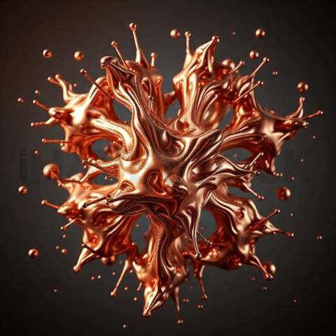 Rose Gold Metal Shear Tension Background