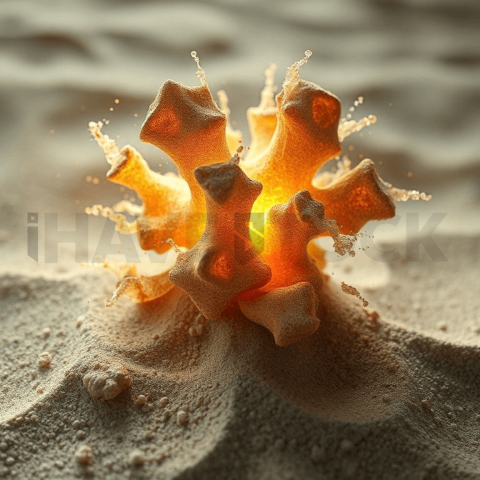 Sand Micrograin Fracture Bloom Background