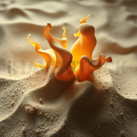 Sand Micrograin Heat Warp Background